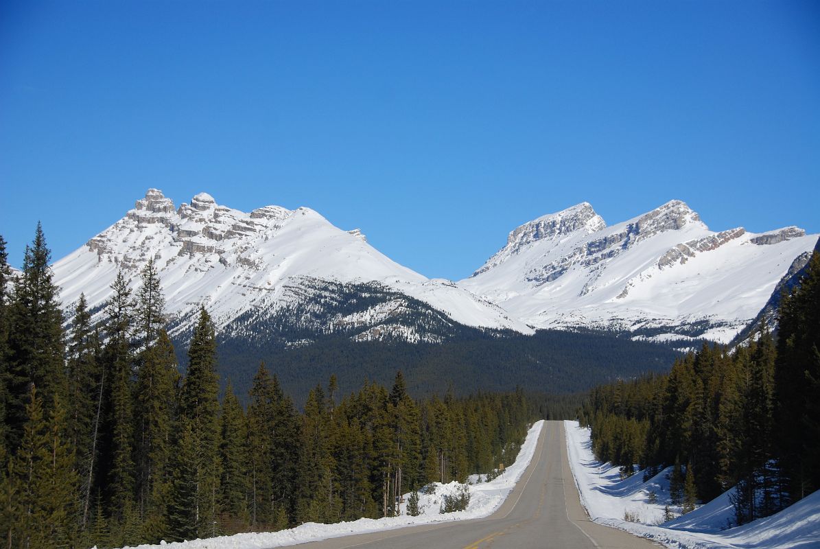 26 Dolomite Peak and Watermelon Peak From Icefields Parkway